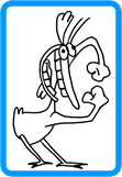 Chicken coloring page