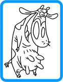 Cow coloring page
