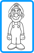 Mario coloring page