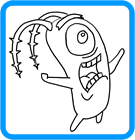Plankton coloring page