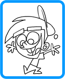 Timmy Turner coloring page