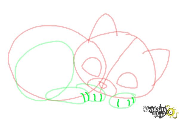 How to Draw a Baby Cat - Step 7 How to Draw a Baby Cat - Step 7