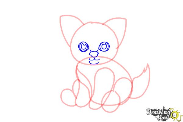 How to Draw a Baby Wolf - Step 6