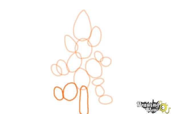 How to Draw a Bluebonnet - Step 5 How to Draw a Bluebonnet - Step 5