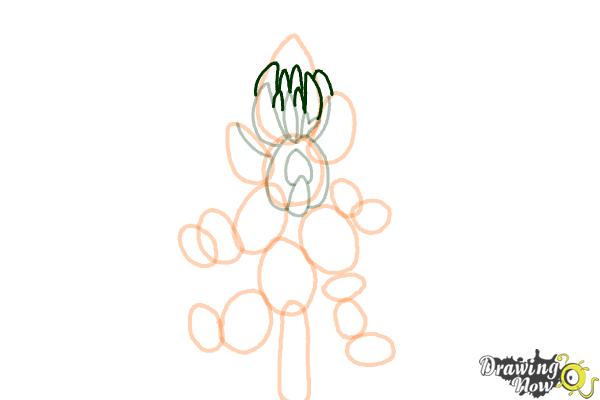 How to Draw a Bluebonnet - Step 8 How to Draw a Bluebonnet - Step 8