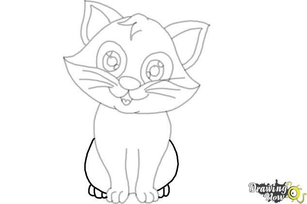 How to Draw a Cartoon Cat (Ver 2) - Step 8