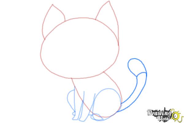 How to Draw a Cat Step by Step - Step 7 How to Draw a Cat Step by Step - Step 7