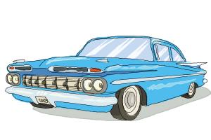 How to Draw a Chevrolet Impala