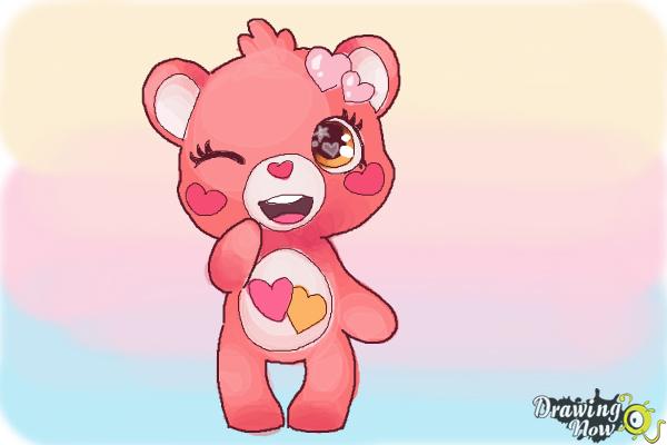 How to Draw a Chibi Valentine Bear - Step 10