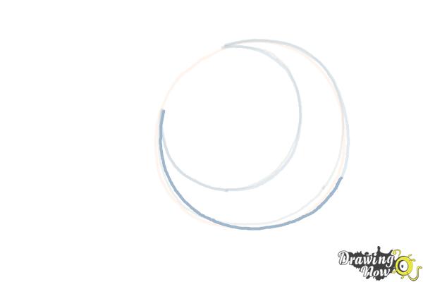 How to Draw a Crescent Moon - Step 8