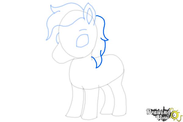 How to Draw a Cute Horse - Step 10 How to Draw a Cute Horse - Step 10