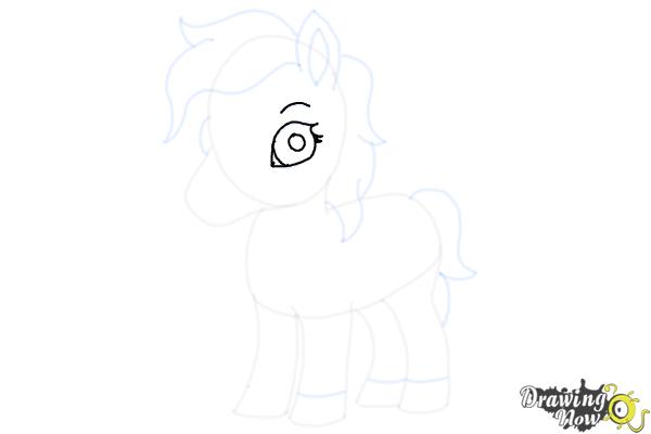 How to Draw a Cute Horse - Step 12 How to Draw a Cute Horse - Step 12