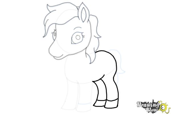 How to Draw a Cute Horse - Step 16 How to Draw a Cute Horse - Step 16