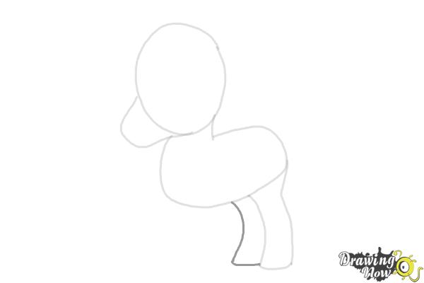 How to Draw a Cute Horse - Step 5 How to Draw a Cute Horse - Step 5