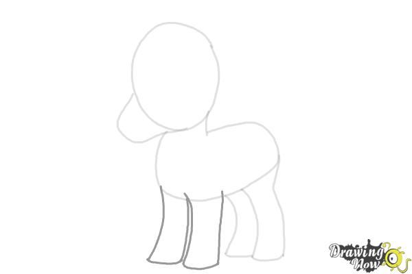 How to Draw a Cute Horse - Step 6 How to Draw a Cute Horse - Step 6