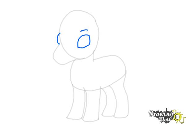 How to Draw a Cute Horse - Step 7 How to Draw a Cute Horse - Step 7