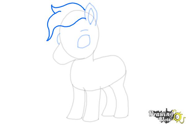 How to Draw a Cute Horse - Step 9 How to Draw a Cute Horse - Step 9