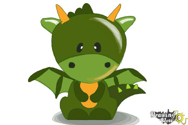 How to Draw a Dragon for Kids - Step 11 How to Draw a Dragon for Kids - Step 11