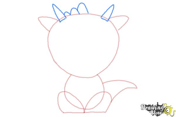 How to Draw a Dragon for Kids - Step 4 How to Draw a Dragon for Kids - Step 4