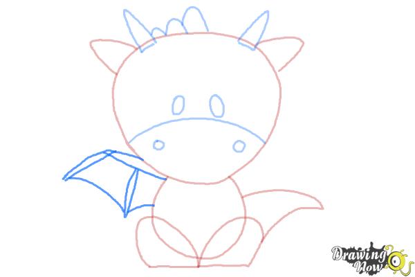 How to Draw a Dragon for Kids - Step 6 How to Draw a Dragon for Kids - Step 6