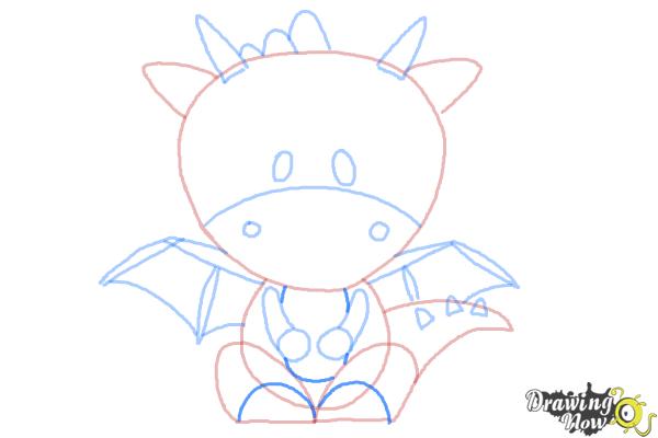 How to Draw a Dragon for Kids - Step 9 How to Draw a Dragon for Kids - Step 9