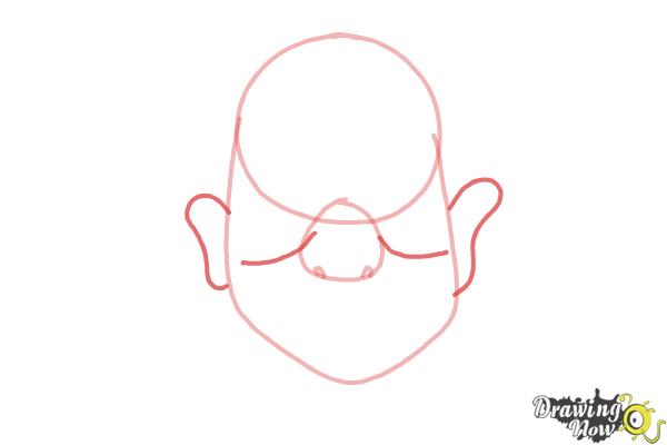 How to Draw a Funny Face - Step 3 How to Draw a Funny Face - Step 3