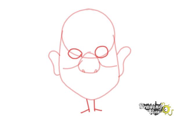 How to Draw a Funny Face - Step 4 How to Draw a Funny Face - Step 4