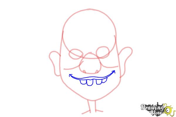 How to Draw a Funny Face - Step 5 How to Draw a Funny Face - Step 5