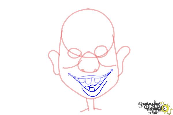 How to Draw a Funny Face - Step 6 How to Draw a Funny Face - Step 6