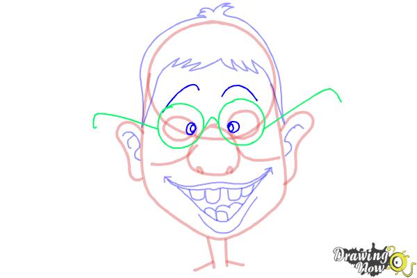 How to Draw a Funny Face - Step 8 How to Draw a Funny Face - Step 8