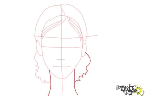 How to Draw a Girl Face - Step 5 How to Draw a Girl Face - Step 5