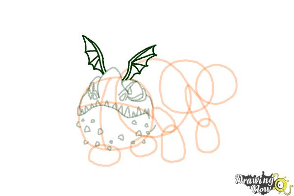 How to Draw a Gronckle Dragon from How to Train Your Dragon - Step 9 How to Draw a Gronckle Dragon from How to Train Your Dragon - Step 9