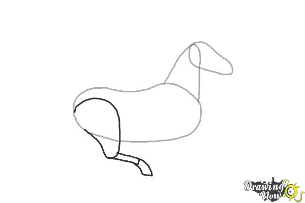 How to Draw a Horse Running - Step 3 How to Draw a Horse Running - Step 3