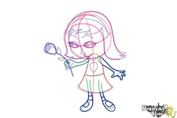 How to Draw a Little Girl Step by Step - Step 8 How to Draw a Little Girl Step by Step - Step 8