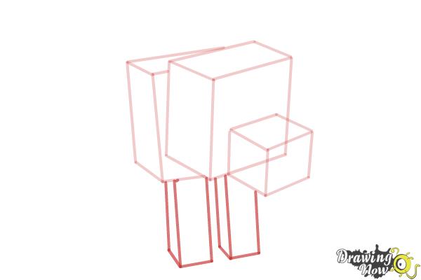 How to Draw a Minecraft Wolf - Step 6