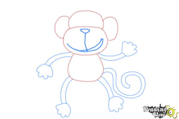 How to Draw a Monkey Step by Step - Step 8