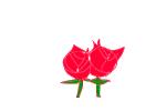 How to Draw a Pair Of Roses