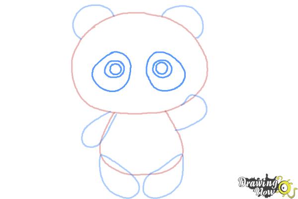 How to Draw a Panda Step by Step - Step 6 How to Draw a Panda Step by Step - Step 6