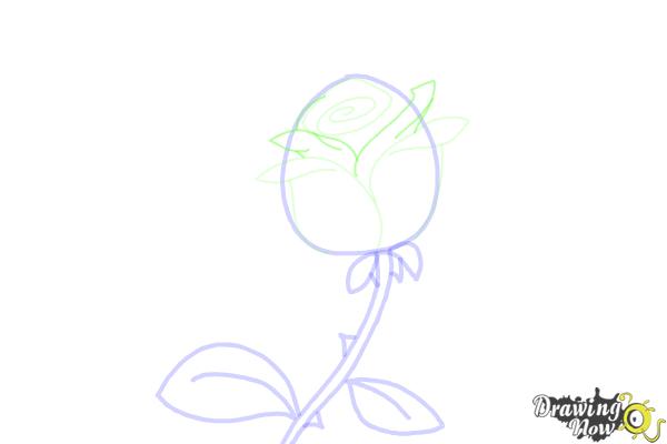 How to Draw a Rose Step by Step For Kids - Step 5 How to Draw a Rose Step by Step For Kids - Step 5