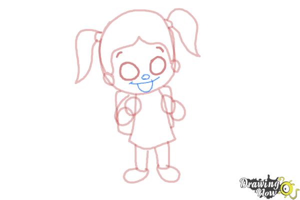 How to Draw a School Girl - Step 7 How to Draw a School Girl - Step 7