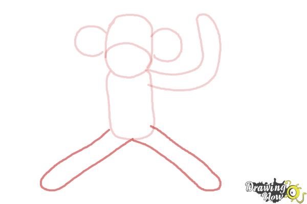 How to Draw a Sock Monkey - Step 6