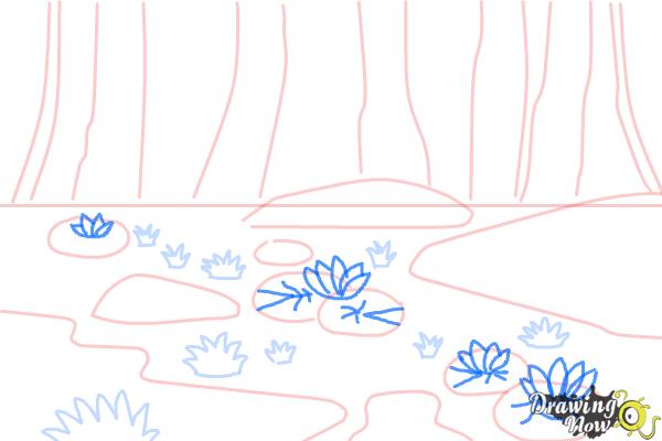 How to Draw a Swamp - Step 6
