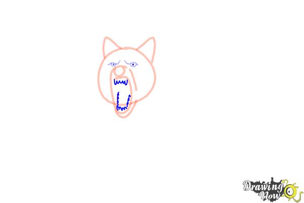 How to Draw a Wolf Step by Step - Step 5