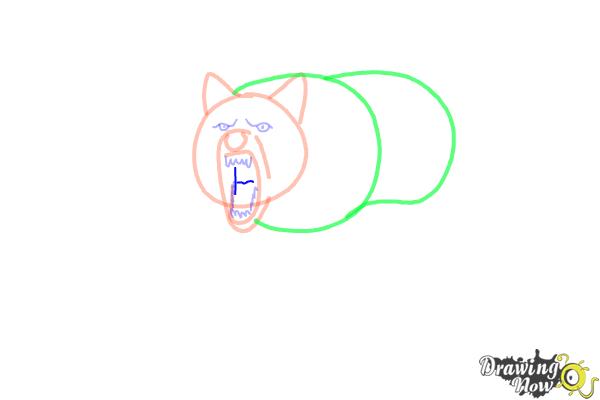 How to Draw a Wolf Step by Step - Step 6