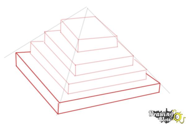 How to Draw a Ziggurat - Step 6