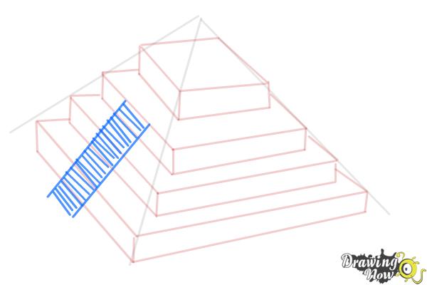 How to Draw a Ziggurat - Step 7
