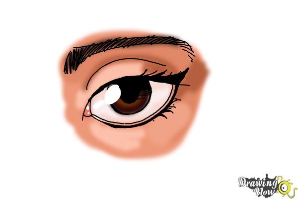 How to Draw an Eyeliner - Step 10 How to Draw an Eyeliner - Step 10
