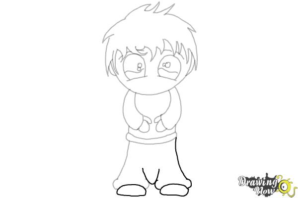 How to Draw Anime Chibi Boy - Step 11 How to Draw Anime Chibi Boy - Step 11