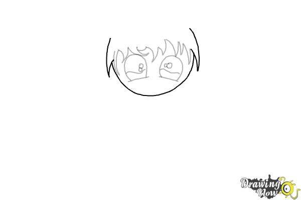 How to Draw Anime Chibi Boy - Step 6 How to Draw Anime Chibi Boy - Step 6