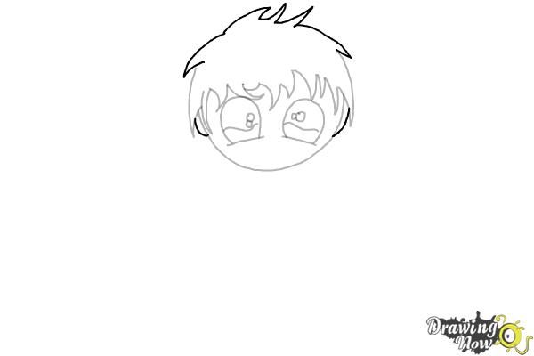 How to Draw Anime Chibi Boy - Step 7 How to Draw Anime Chibi Boy - Step 7